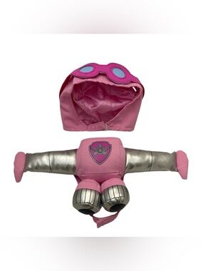Build A Bear Nickelodeon Paw Patrol Skye Backpack Jet Pack Wings & Pilot Hat